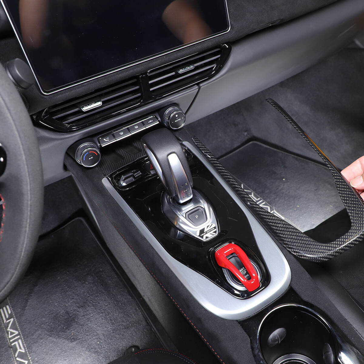 Real Carbon Fiber Center Gear Panel Trim Cover Kit For Lotus EMIRA AT 2021-25 US