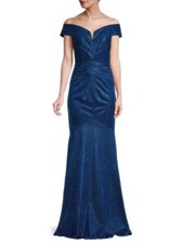 RENE RUIZ COLLECTION Off-The-Shoulder Mermaid Gown, Lined, Size 10, 1,395 NWT