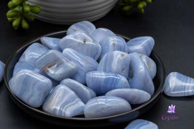 Banded Blue Lace Agate Tumbles