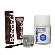 Refectocil Natural Brown  No.3 Eyelash &  Eyebrow Color  Kit  [Choose Developer]