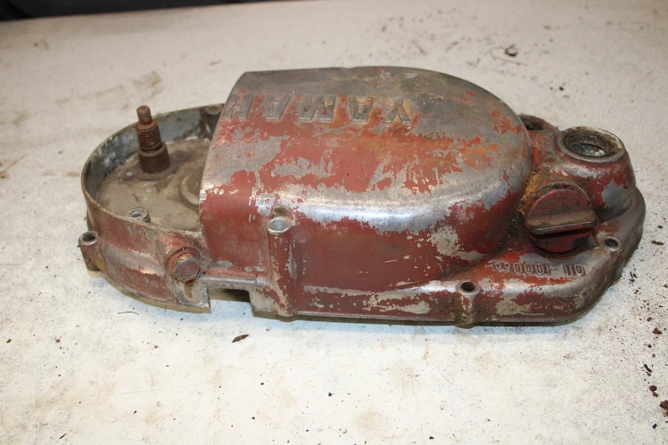 Yamaha DT1MX 250 1971 cubierta de embrague lateral del motor J6-2024.Vk Foto 4 de 4
