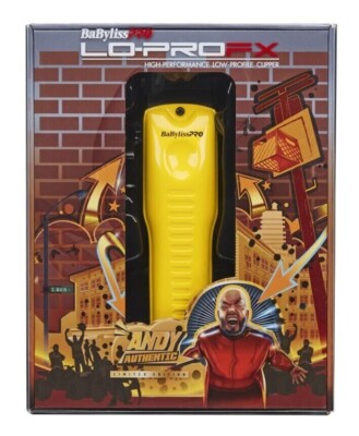 BabylissPRO Lo-Pro FX Cordless Clipper Influencer Andy Yellow Limited Edition