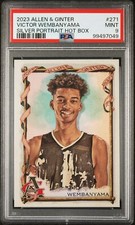 2023 ALLEN & GINTER SILVER PORTRAIT HOT BOX #271 VICTOR WEMBANYAMA PSA 9