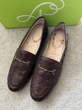 Sam Edelman Loraine Woven Loafer in Dark Chocolate MSRP 190 Chic  Elegant