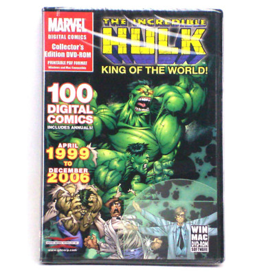 Incredible Hulk 100 Digital Comics DVD-ROM King Of The World Marvel Sealed 2007
