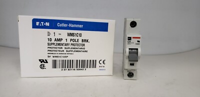 CUTLER HAMMER C10 WMS1C10 CIRCUIT BREAKER, 10 AMP, 1 POLE, 277V, NIB