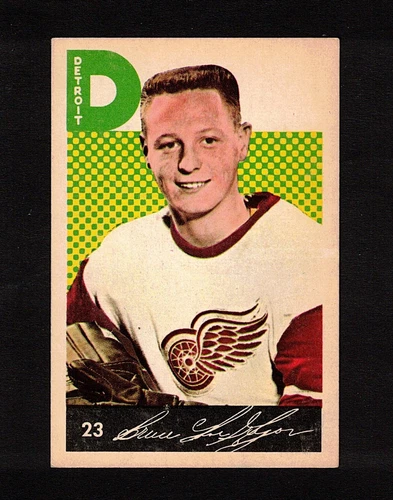 1962-63 BRUCE MacGREGOR #23 ROOKIE VG+ Parkhurst Det. Star 5 CUPS Hockey Card RC