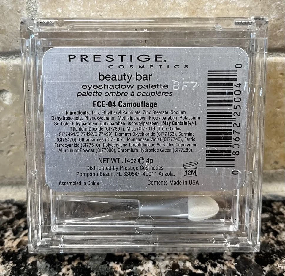 Prestige BEAUTY BAR Eyeshadow Palette Eye Makeup FCE-04 CAMOUFLAGE Brown Green - Image 2 of 2