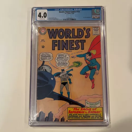 World's Finest Comics #153 CGC 4.0 OWP 4249536024 - Batman slaps Robin Panel