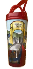 Universal Studios Hollywood Whirley Coca Cola Plastic Cup Made in USA