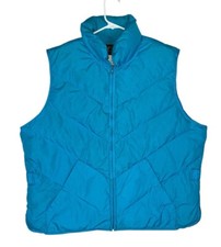 Vintage Eddie Bauer Blue Puffer Vest Goose Down 90s USA Men  s Large