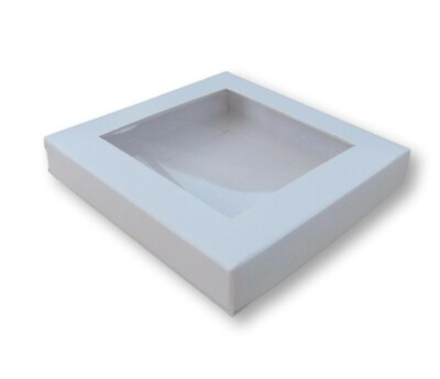 10 WHITE 4 X 4 INCH WINDOW BOXES, 35mm DEEP, CARDS, GIFTS, JEWELLERY, CAKES ETC