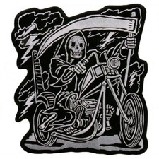 Reaper Rider Embroidered iron on Sew on 4.0 Inch Patch