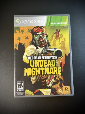 Xbox 360 Platinum Red Dead Redemption Undead Nightmare Video Game 2010 Rockstar