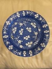 Antique Spode Earthenware Platter Hawthorne Blossoms Circa 1820 England