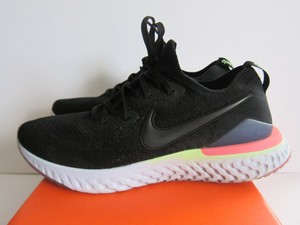 epic react flyknit 2 black sapphire hyper pink