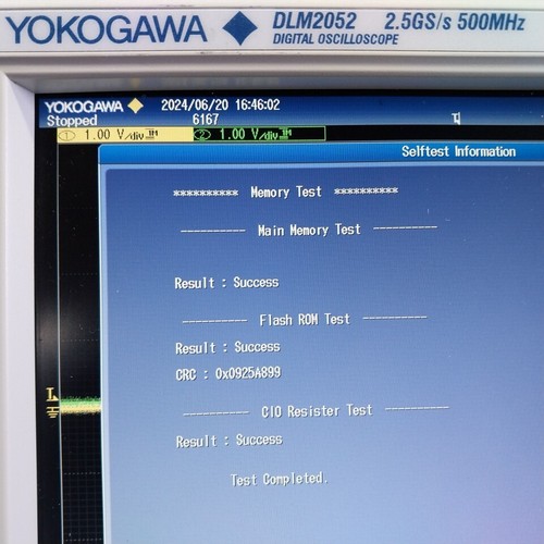 YOKOGAWA DLM2052 2.5GS/s 500MHz 2 CHANNEL DIGITAL OSCILLOSCOPE "CALIBRATED" - Picture 7 of 8