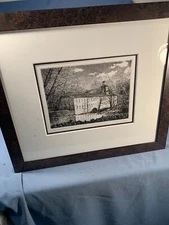 Baumlister Walker's Mill Limited Ed 11/125 signed print nice frame under glass