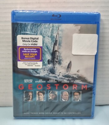 NEW Geostorm Blu-ray Movie Ed Harris Gerard Butler Andy Garcia