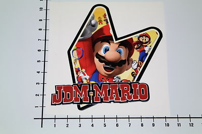 JDM MARIO Aufkleber Sticker Bombing Decal V8 OEM Super Old School Nintendo Mi289