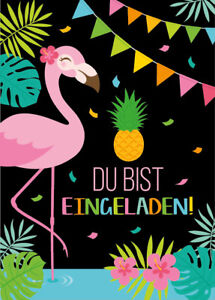 Einladungskarten Kindergeburtstag Madchen Flamingo Einladungen Geburtstag Ebay