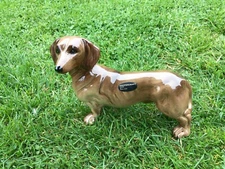 Large Coopercraft Dachshund Dog Figurine Isabella Smooth Hair Dog Ornament