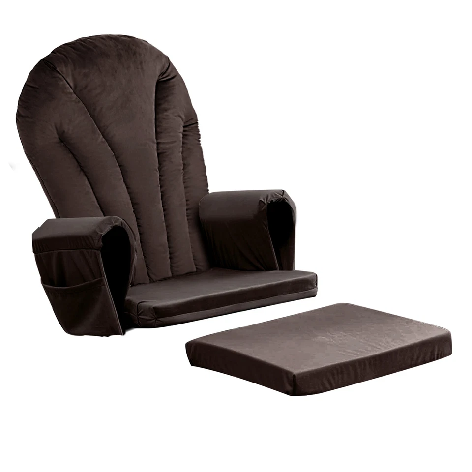 Cojines de repuesto para balancín planeador de terciopelo 5 piezas cojines con lazos Foto 4 de 4