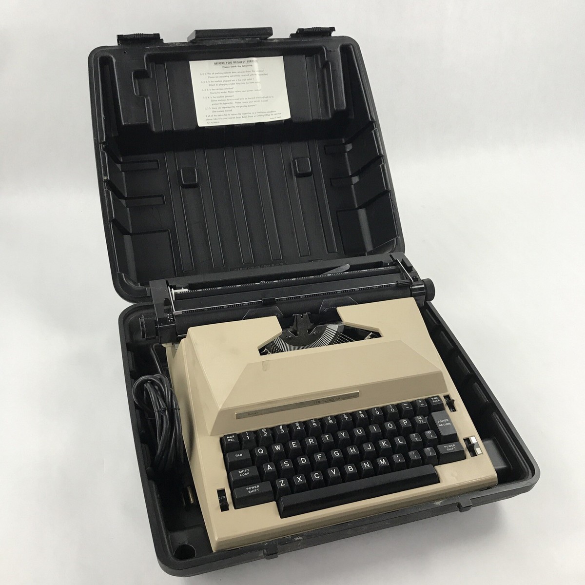 Sears Roebuck & Co Electric Typewriter Model 161 53772 Commuter | eBay