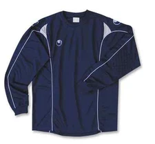UHLSPORT MYTHOS PROFESSIONAL SOCCER GOALKEEPER JERSEY SHIRT Navy Blue $45 XXL