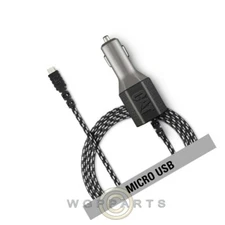 1 USB - CAT MICRO USB VEHICLE CHARGER - 4.8A Charge Cord Power