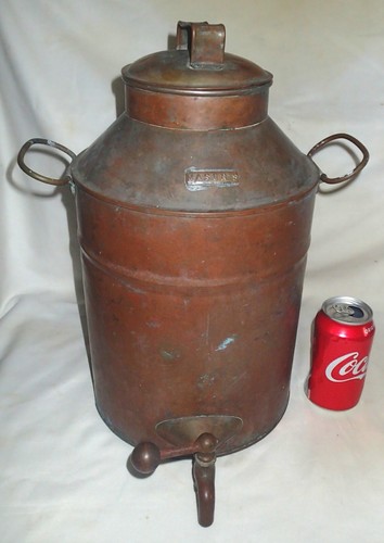 ANTIQUE MASON'S COPPER STEAMER BOILER KETTLE POT PAN COOKER WHISKY STILL TANK