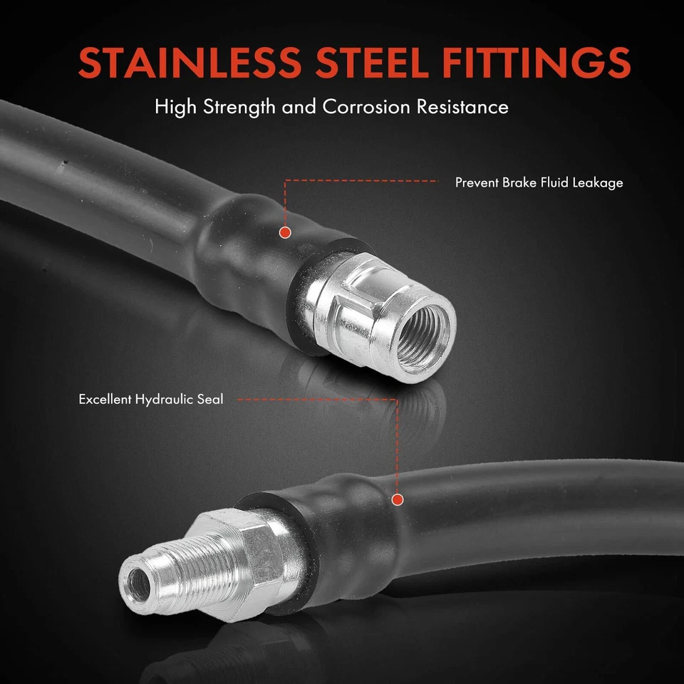 Manguera hidráulica de freno delantero izquierdo o derecho para Mercedes-Benz SL500 2003-2006 SL600 Foto 4 de 4