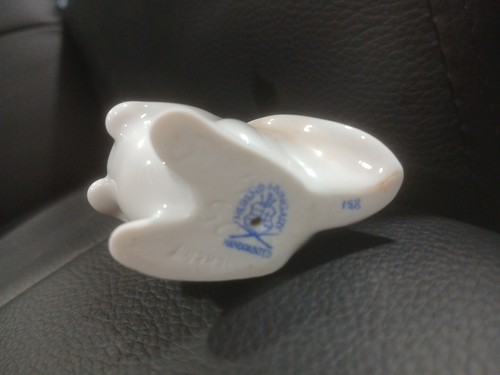 HEREND, WHITE Floppy Eared RABBIT BUNNY, HANDPAINTED PORCELAIN FIGURINE ! (B158) - Picture 12 of 12