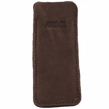 MAM Pocket Knife Slip Pouch Case Holder Brown Leather 5.25" Overall