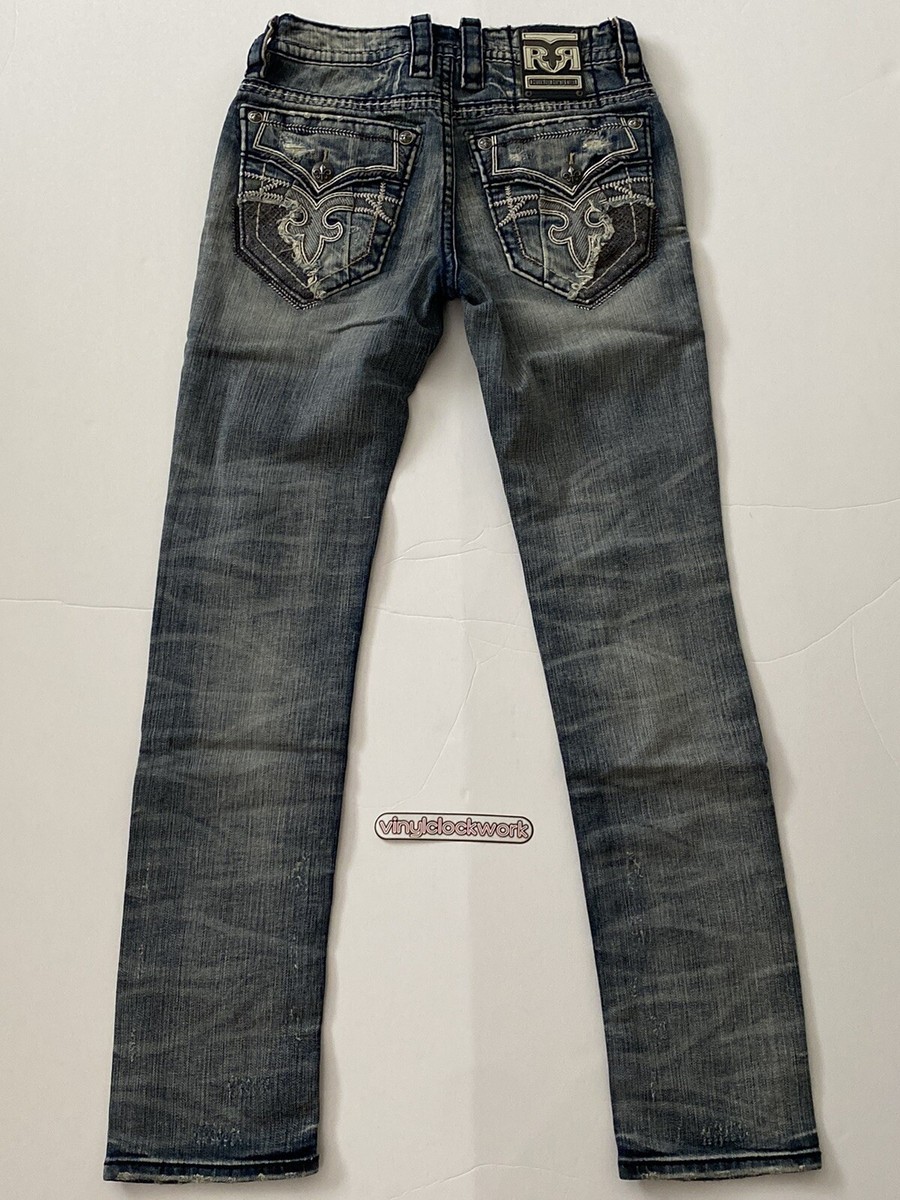 Rock Revival Jeans Norwell Alt Straight Mens Size 29 x 34 Denim