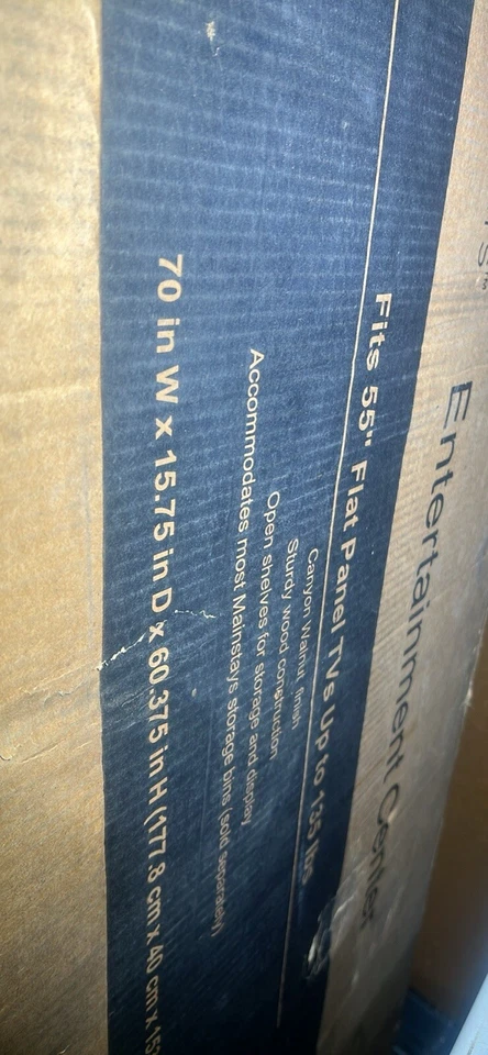 Centro de entretenimiento Mainstays Foto 2 de 3