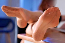 Vintage 8DEN  Straps-Strümpfe  Gr. XL  Braun mit Sohle und Naht Farbe Coffee