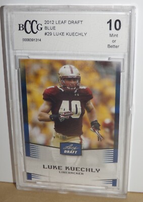 2012 Leaf Draft Luke Kuechly (Boston/Carolina Panthers) Rookie Card #29 BCCG 10