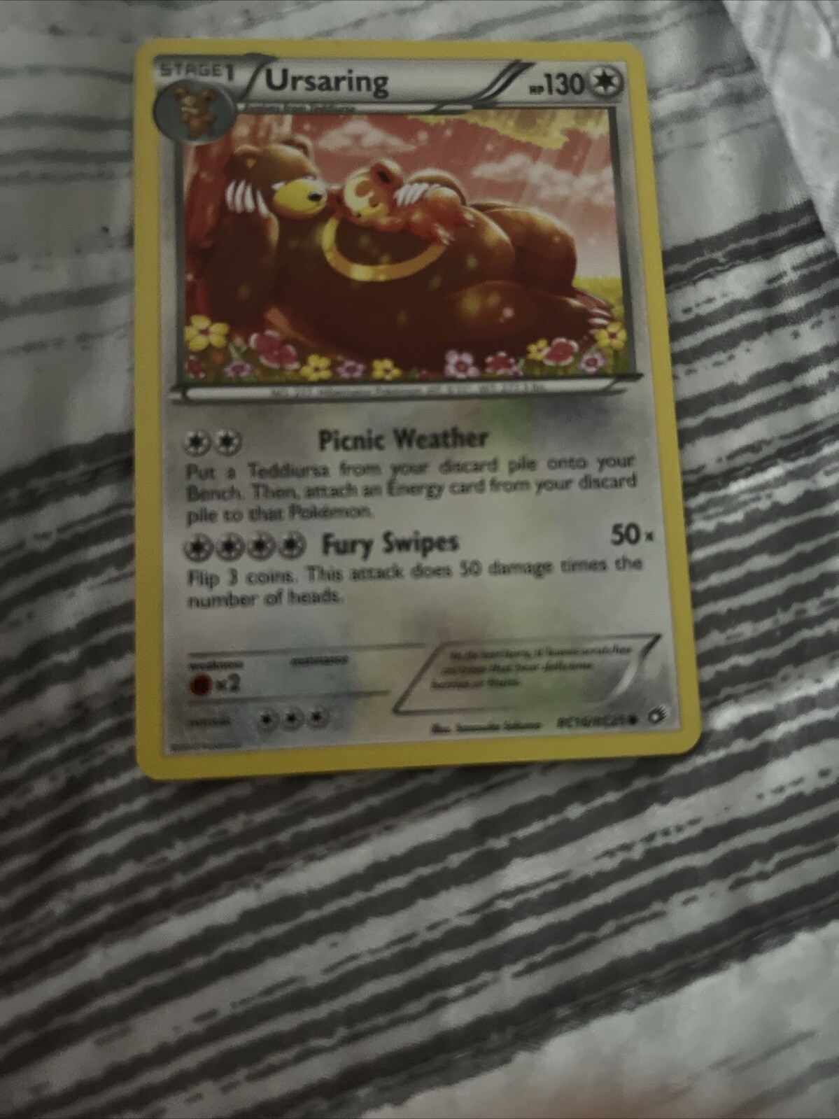 Ursaring RC16/RC25 Legendary Treasures Holo Rare Pokemon Card Near Mint NM