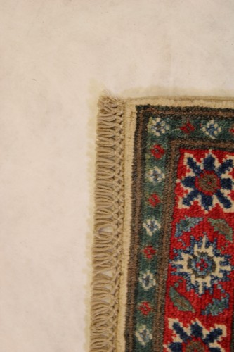 2'0" x 2'11" ft. Afghan Kazak Oriental Hand Knotted Wool Traditional Rug - Picture 6 of 6