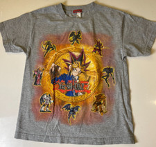 Vintage Yu-Gi-Oh Boy's Medium T Shirt Gray Short Sleeve  Read 