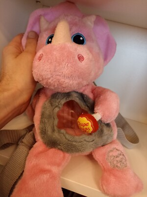 Chupa Chups Triceratops Kinder Rucksack Dino Lolli Plüsch Sammler
