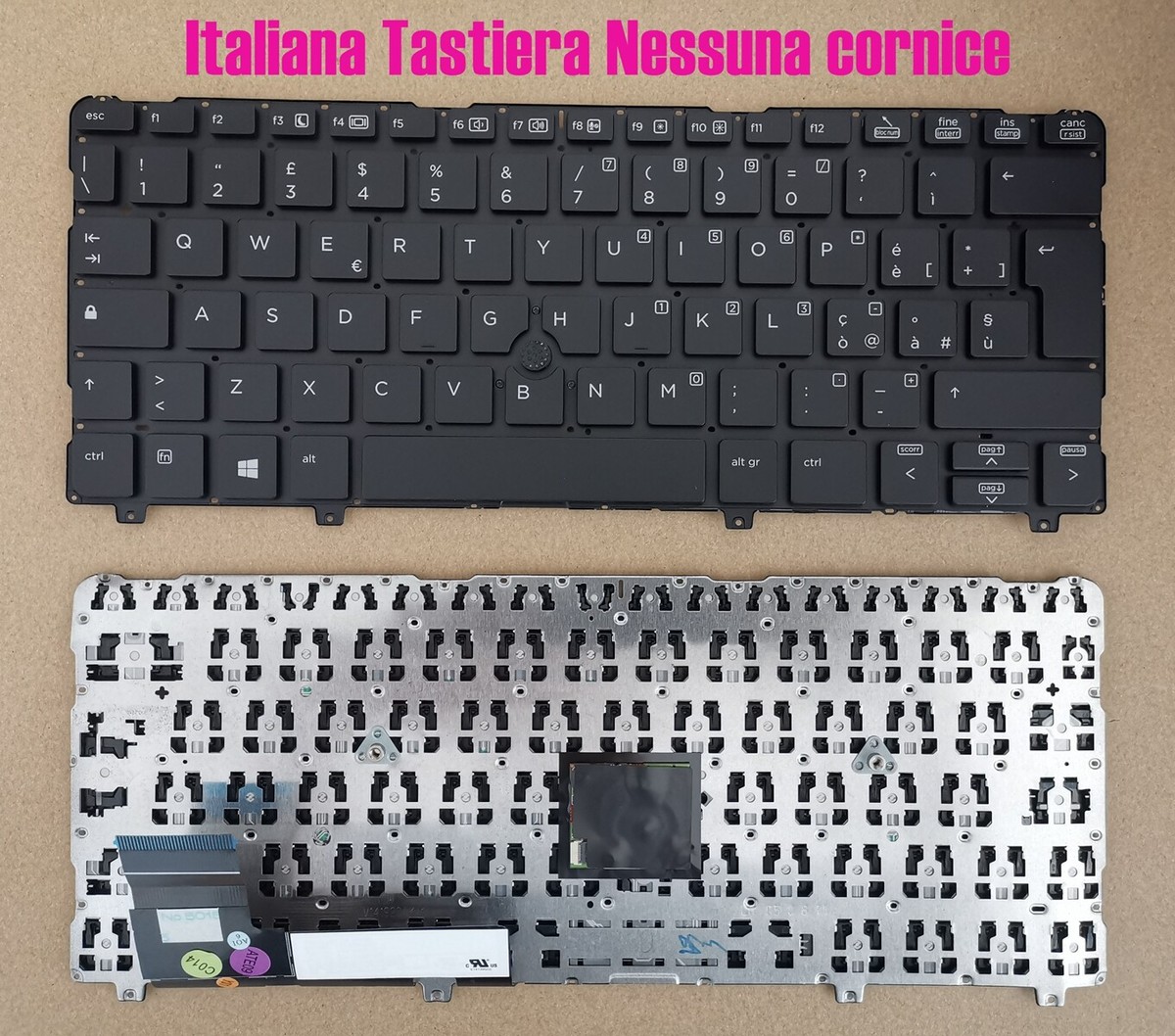 Tastiera UK Retroilluminata Per HP ZBook 15 G1/G2 E 17 G1/G2 – QWERTY, Cornice Nera