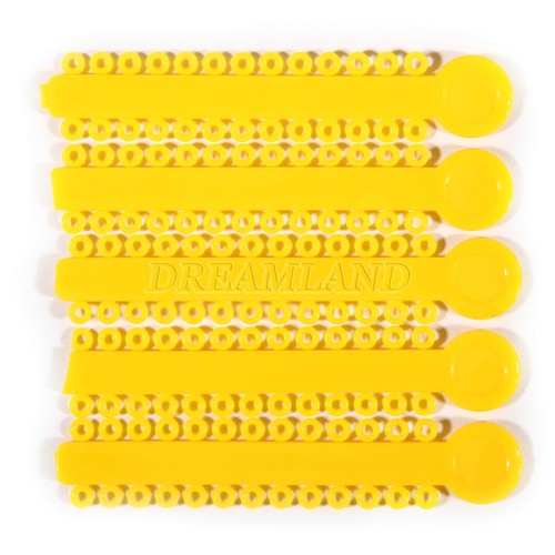 1040 Stck. Ligaturkrawatte Zahnkieferorthopädie Ring Elastisch Latexbänder 45 Farben - Bild 158 von 496