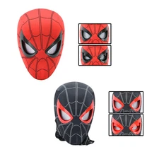 Spider-Man Mask Spiderman Bliking Hero Costume Cosplay Props 3D Hard Masks Adult