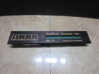 SUNRISE IMAGING MICROFILM SCANNER SRI 50 DMS150-9353-029-A CNC  