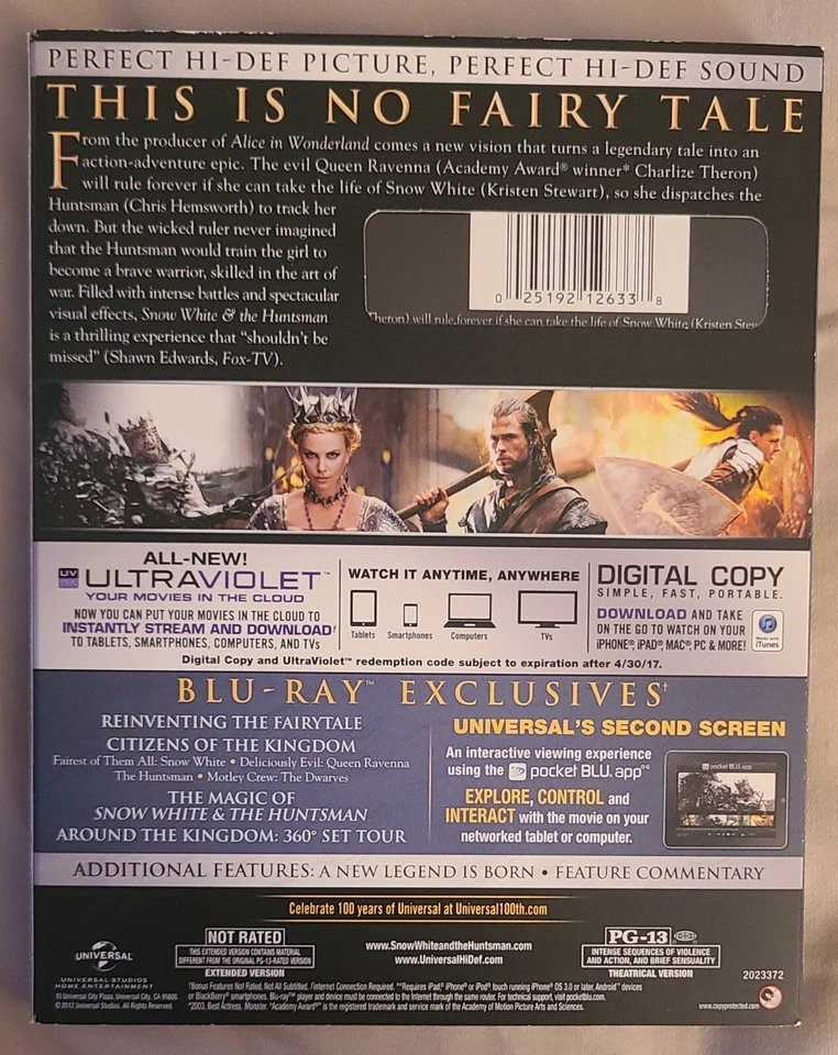 SNOW WHITE & THE HUNTSMAN (Blu-ray, DVD, Digital) - Image 3 of 3