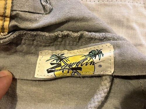VINTAGE Zeppelin Shorts Youth Medium 14 Grey 80s - Picture 7 of 13