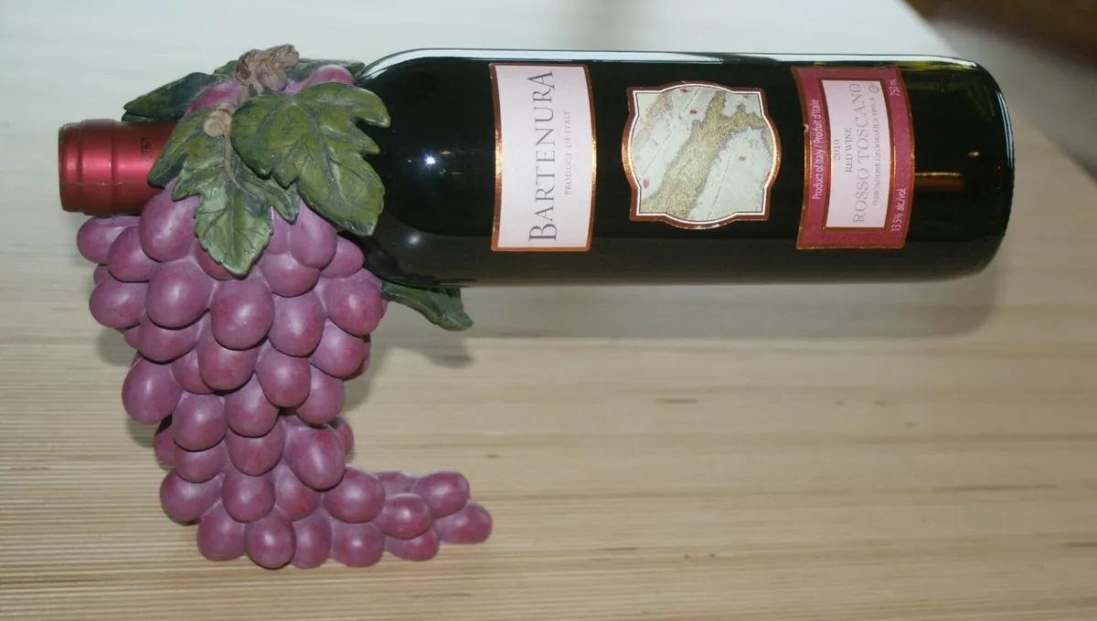 Grape wine online bottle holder
