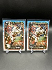 Yandy Diaz 2024 Topps Holiday Baseball #H17 Tampa Bay Rays Lot Of 2